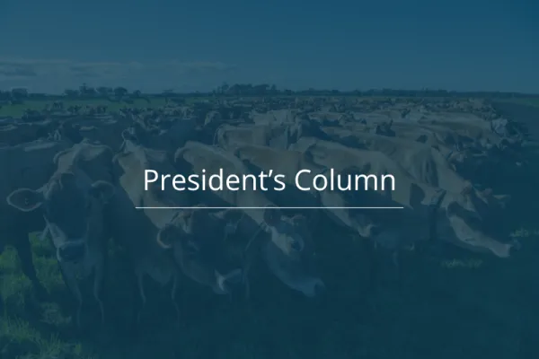 Presidents column 20260910